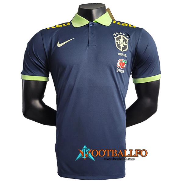 Camiseta Polo Brasil Azul marino 2023/2024 -02