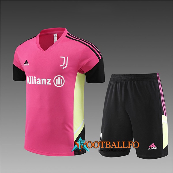 Camiseta Entrenamiento + Cortos Juventus Ninos Rose 2023/2024