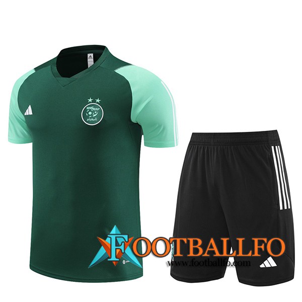 Camiseta Entrenamiento + Cortos Algeria Verde 2023/2024