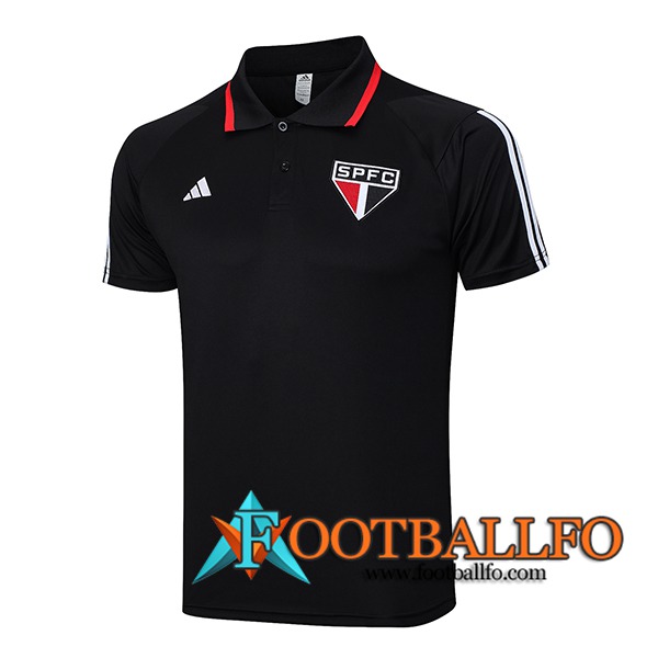 Camiseta Polo Sao Paulo FC Negro 2023/2024