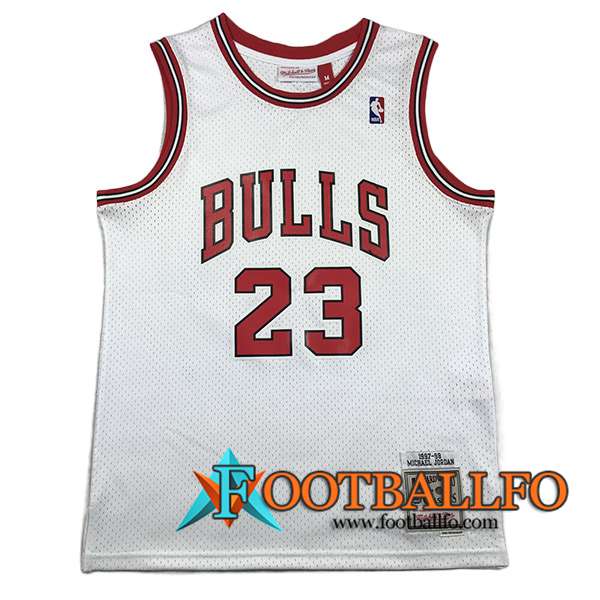 Camisetas Chicago Bulls (JORDAN #23) 2023/24 Blanco -02