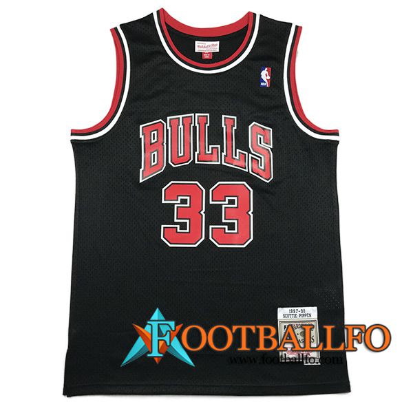 Camisetas Chicago Bulls (PIPPEN #33) 2023/24 Negro