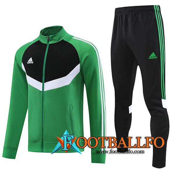 Chandal Equipos De Futbol - Chaqueta Adidas Verde/Negro 2023/2024