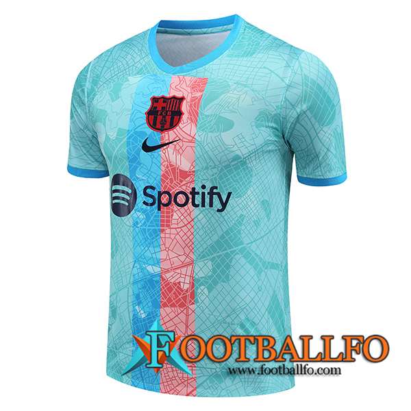 Camiseta Entrenamiento FC Barcelona Azul Claro 2023/2024
