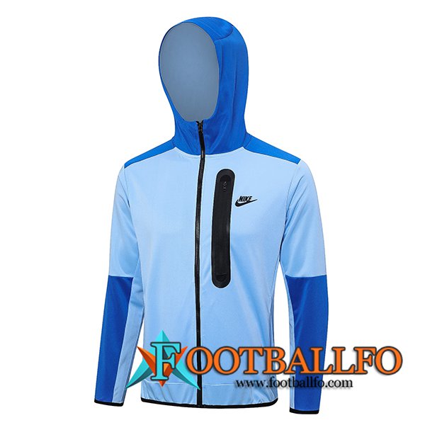 Chaqueta Con Capucha Nike Azul Claro 2023/2024