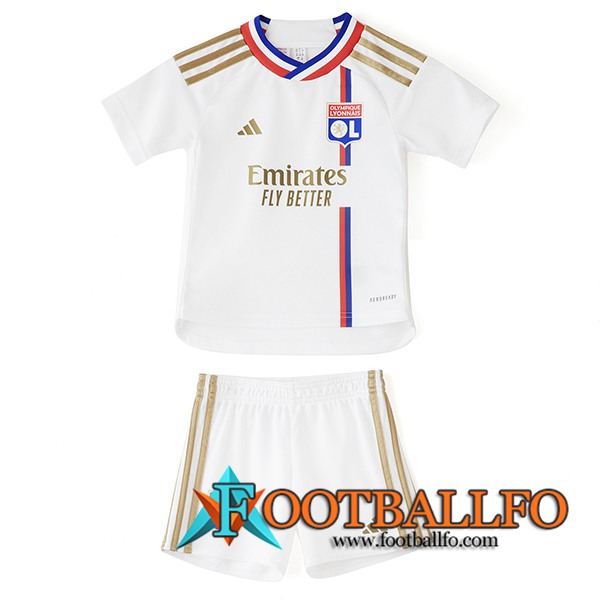 Nueva Camisetas De Futbol Lyon Ninos Primera 2023/2024