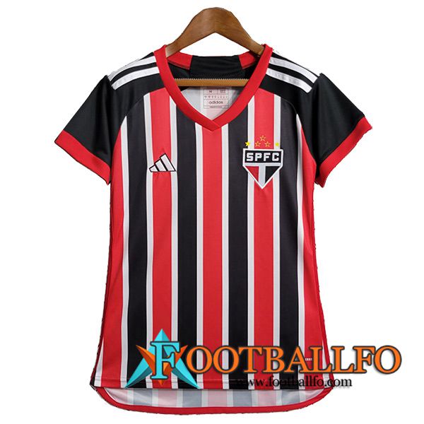 Camisetas De Futbol Sao Paulo FC Mujer Segunda 2023/2024