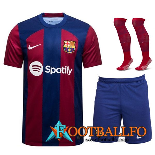 Camisetas Futbol FC Barcelona Primera (Cortos + Calcetines) 2023/2024