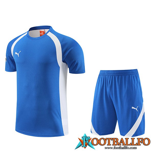Camiseta Entrenamiento + Cortos Puma Azul 2023/2024