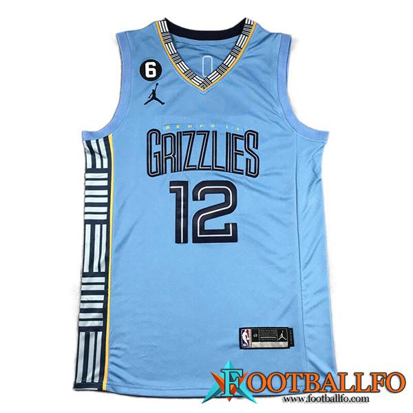 Camisetas Memphis Grizzlies (MORANT #12) 2023/24 Azul Claro