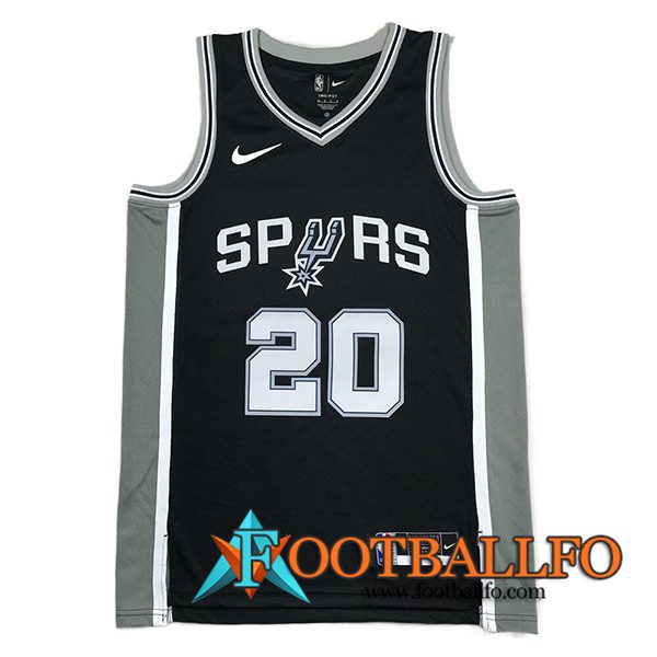 Camisetas San Antonio Spurs (GINOBILI #20) 2023/24 Negro