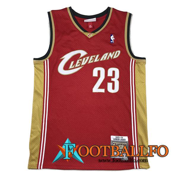 Camisetas Cleveland Cavaliers (JAMES #23) 2023/24 Rojo