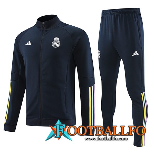 Chandal Equipos De Futbol - Chaqueta Real Madrid Azul Claro 2023/2024