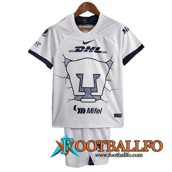 Camisetas De Futbol Pumas UNAM Ninos Primera 2023/2024