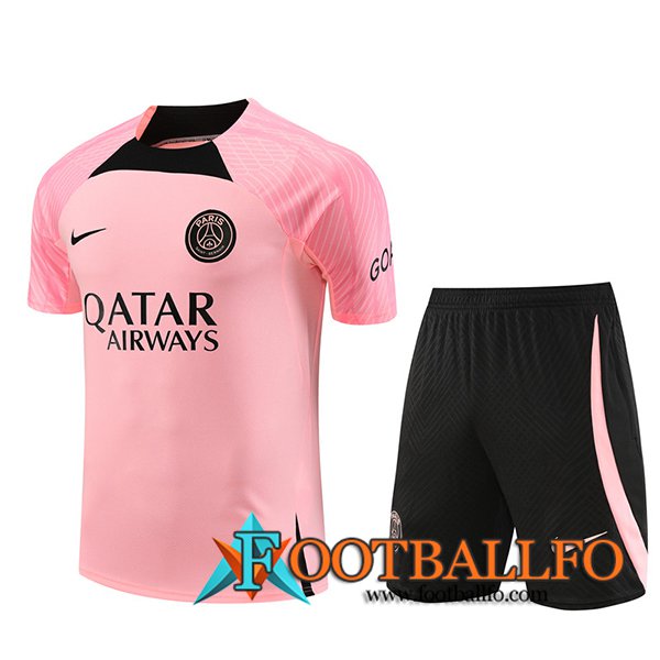 Camiseta Entrenamiento + Cortos PSG Rosa 2023/2024