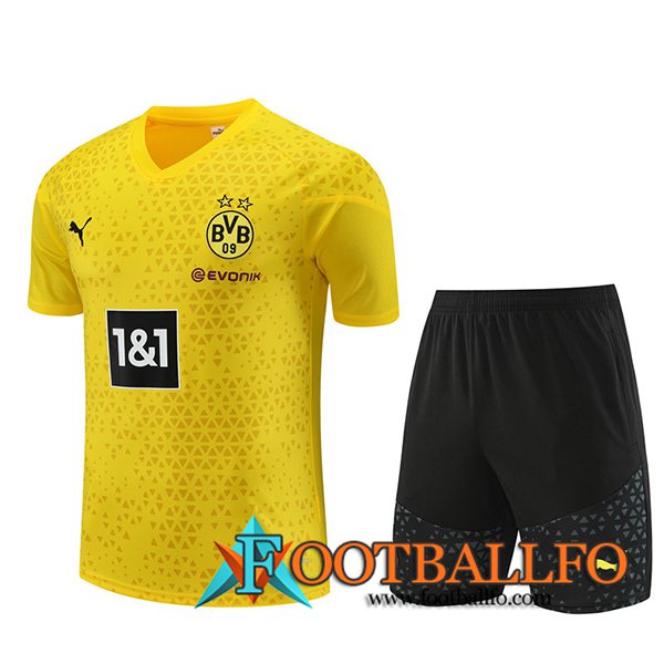 Camiseta Entrenamiento + Cortos Dortmund Amarillo 2023/2024 -02