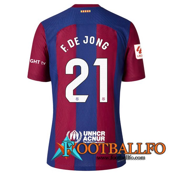 Camisetas De Futbol Barcelona (F. DE JONG #21) 2023/2024 Primera