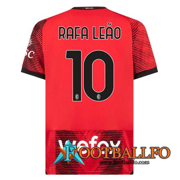 Camisetas De Futbol AC Milan (RAFAEL LEÃO #10) 2023/2024 Primera