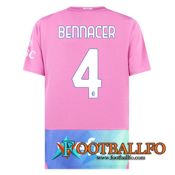 Camisetas De Futbol AC Milan (BENNACER #4) 2023/2024 Tercera