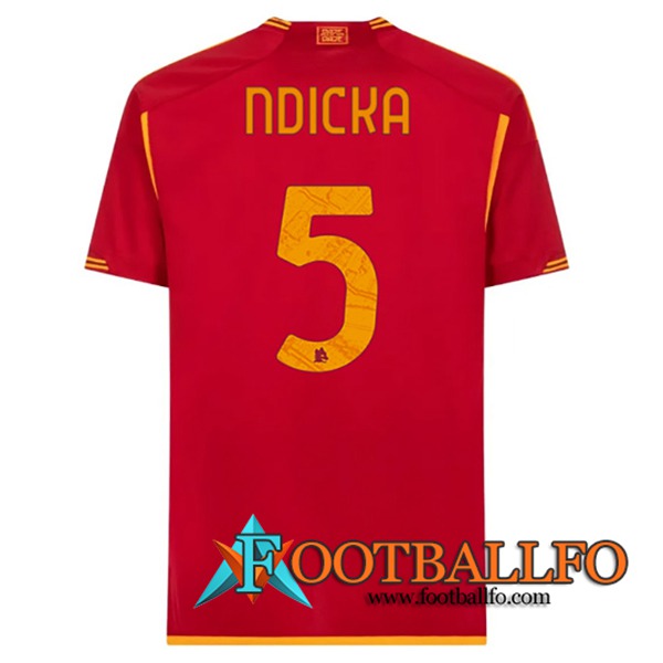 Camisetas De Futbol As Rome (NDICKA #5) 2023/2024 Primera