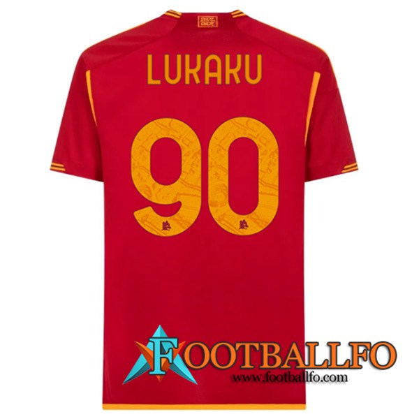 Camisetas De Futbol As Rome (LUKAKU #90) 2023/2024 Primera