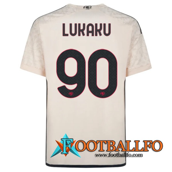 Camisetas De Futbol As Rome (LUKAKU #90) 2023/2024 Segunda