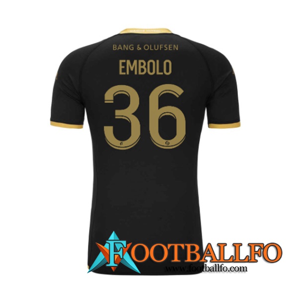 Camisetas De Futbol AS Monaco (EMBOLO #36) 2023/2024 Segunda