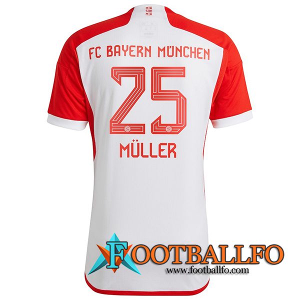 Camisetas De Futbol Bayern Munich (MÜLLER #25) 2023/2024 Primera