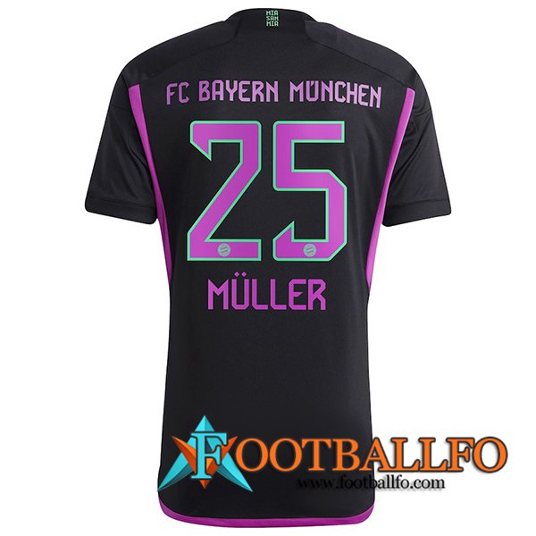 Camisetas De Futbol Bayern Munich (MÜLLER #25) 2023/2024 Segunda