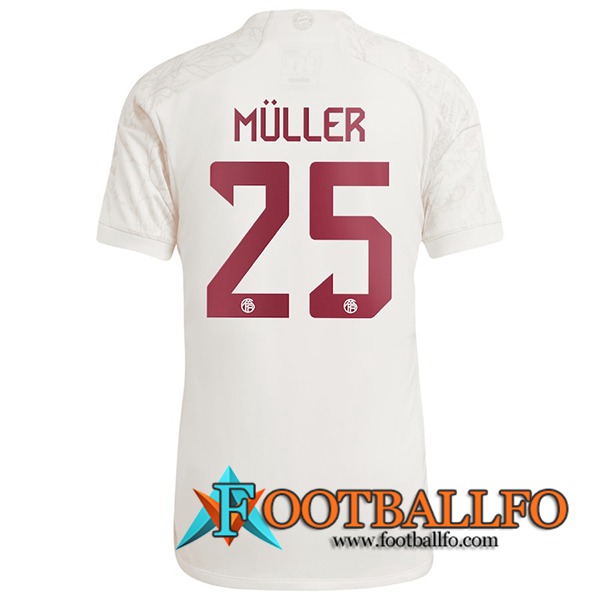 Camisetas De Futbol Bayern Munich (MÜLLER #25) 2023/2024 Tercera