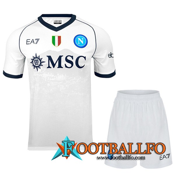 Camisetas Futbol SSC Napoli Segunda + Cortos 2023/2024