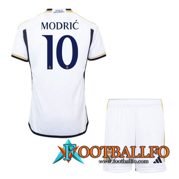 Camisetas De Futbol Real Madrid (MODRIC #10) Ninos 2023/2024 Primera