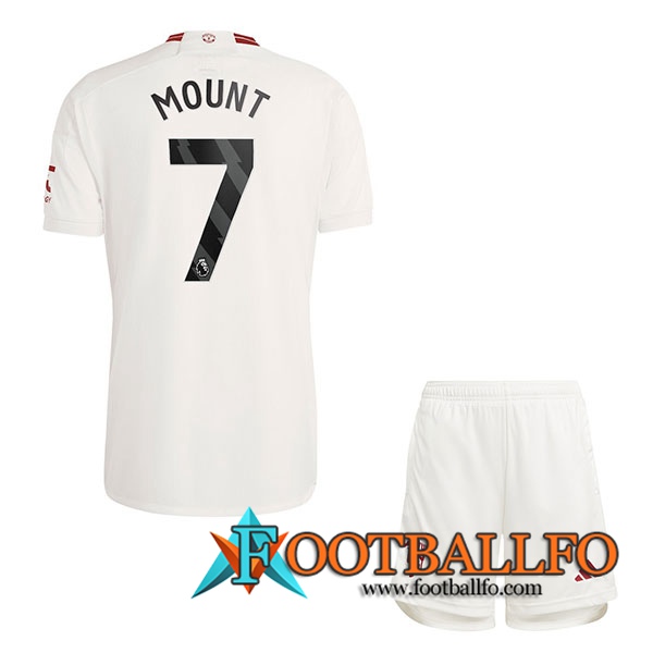 Camisetas De Futbol Manchester United (MOUNT #7) Ninos 2023/2024 Tercera
