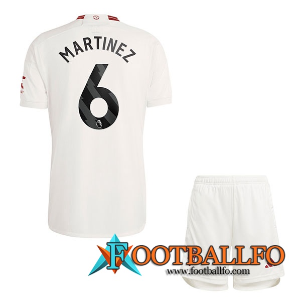 Camisetas De Futbol Manchester United (MARTINEZ #6) Ninos 2023/2024 Tercera