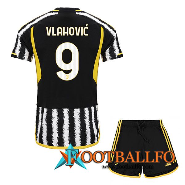 Camisetas De Futbol Juventus (VLAHOVIC #9) Ninos 2023/2024 Primera