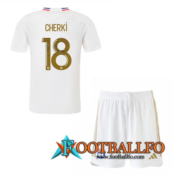 Camisetas De Futbol Lyon (CHERKI #18) Ninos 2023/2024 Primera