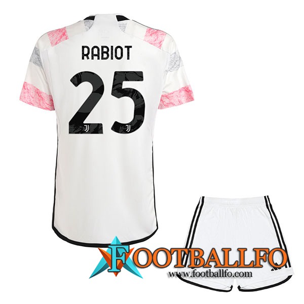 Camisetas De Futbol Juventus (RABIOT #25) Ninos 2023/2024 Segunda
