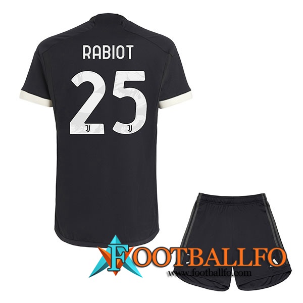 Camisetas De Futbol Juventus (RABIOT #25) Ninos 2023/2024 Tercera