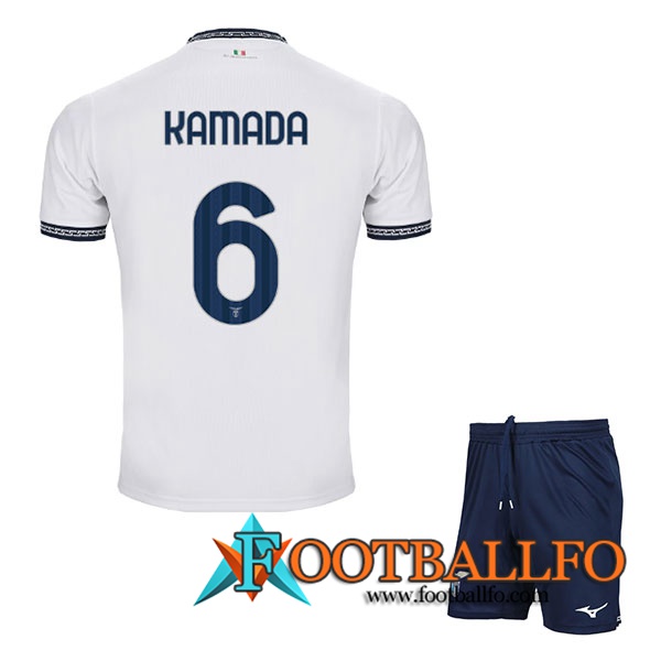 Camisetas De Futbol SS Lazio (KAMADA #6) Ninos 2023/2024 Tercera