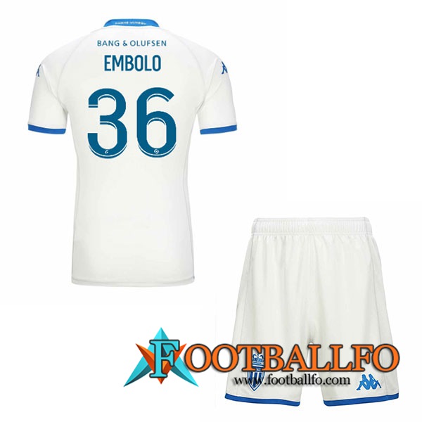 Camisetas De Futbol AS Monaco (EMBOLO #36) Ninos 2023/2024 Tercera