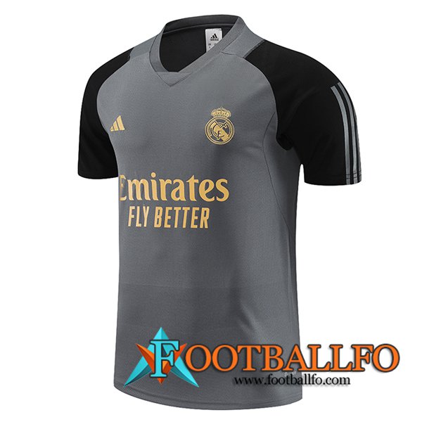 Camiseta Entrenamiento Real Madrid Gris 2023/2024