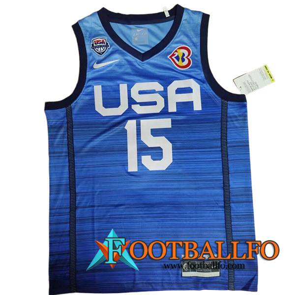Camisetas De Futbol USA (REAVES #15) 2023/24 Azul