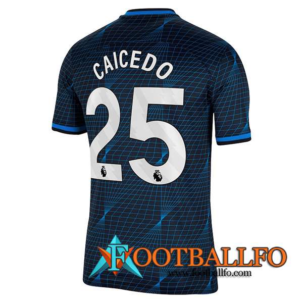 Camisetas De Futbol Chelsea (CAICEDO #25) 2023/2024 Segunda