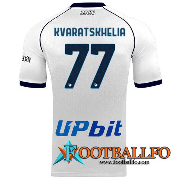 Camisetas De Futbol SSC Napoli (KVARATSKHELIA #77) 2023/2024 Segunda