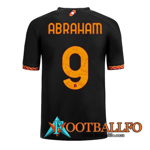 Camisetas De Futbol AS Roma (ABRAHAM #9) 2023/2024 Tercera