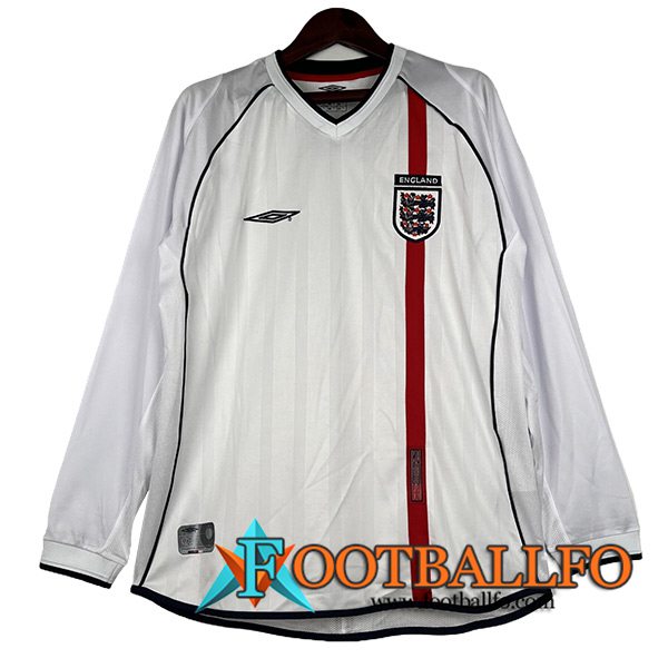 Camisetas De Futbol Inglaterra Retro Longues Primera Primera 2002