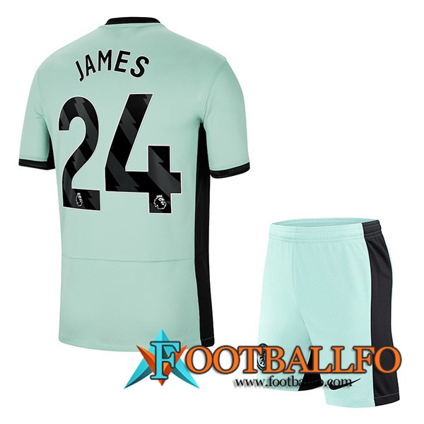 Camisetas De Futbol Chelsea (JAMES #24) Ninoss 2023/2024 Tercera