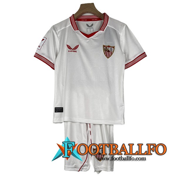 Camisetas De Futbol Sevilla FC Ninos Primera 2023/2024