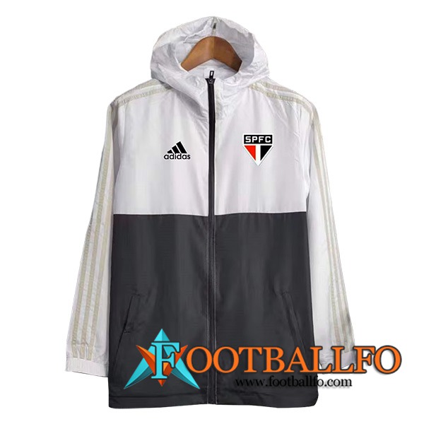 Rompevientos Sao Paulo FC Blanco/Negro 2023/2024