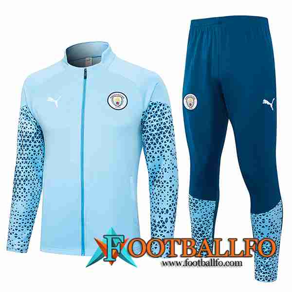 Chandal Equipos De Futbol - Chaqueta Manchester City Azul Claro 2023/2024
